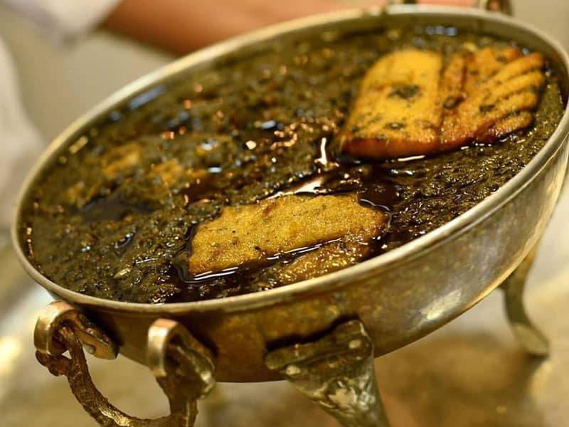 قلیه السمك او یخنة السمك -الأكلات الشعبية في كيش 