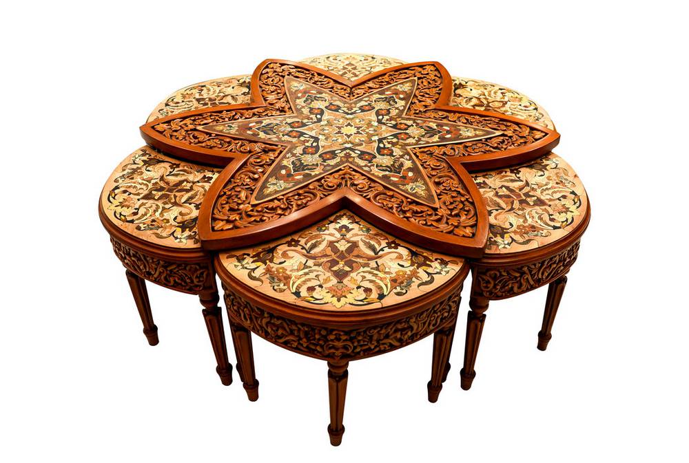 Persian-woodcarvings-marquetry-moarragh-Art